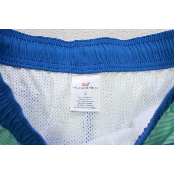 Vineyard Vines Whale Swim Trunks Striped Water Shorts Surf Mens Sz Large - Picture 5 of 6